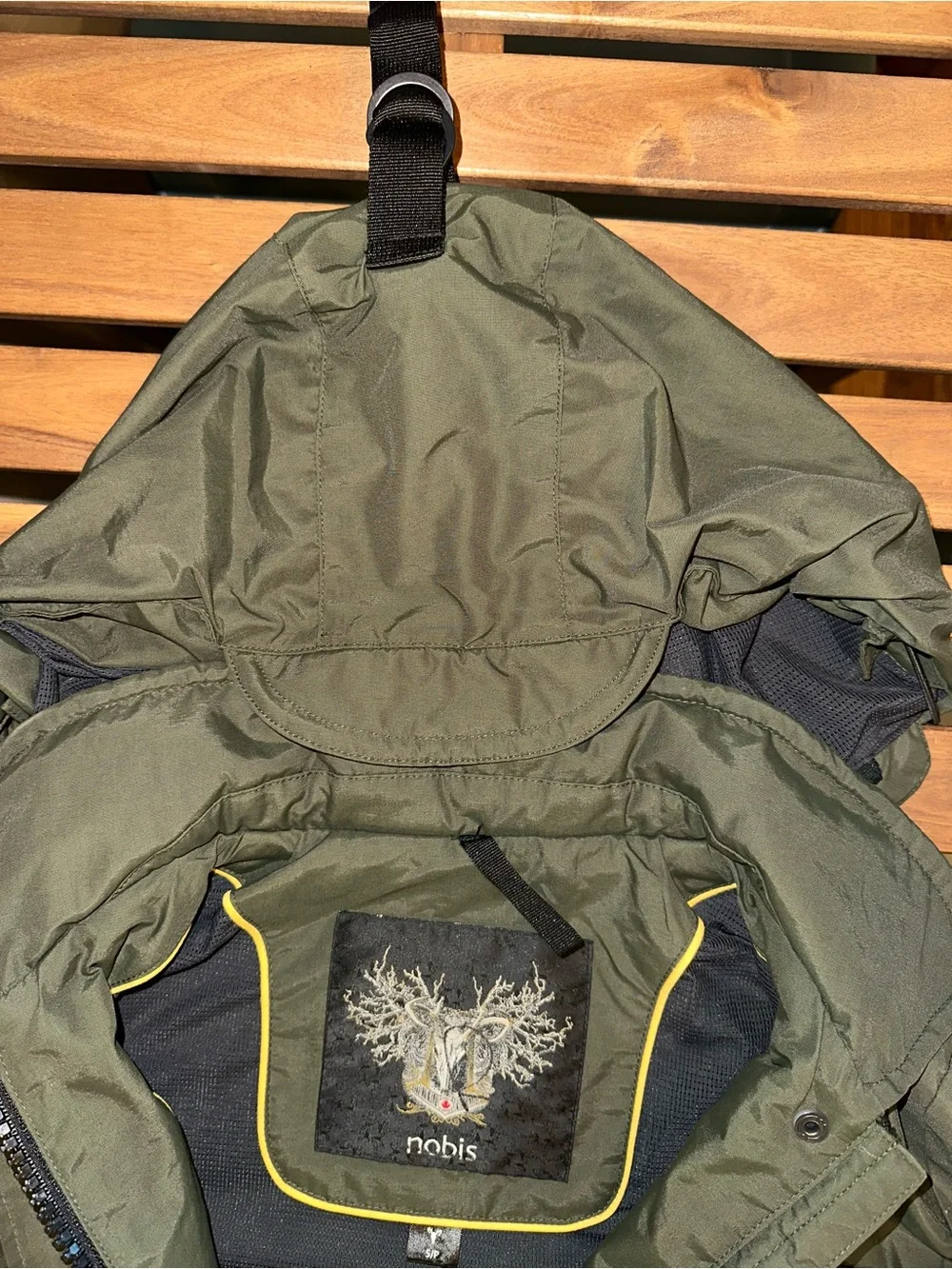 Nobis Men's Hooded Parka Jacket - Olive Green